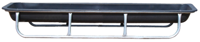 10' Galvanized Bunk Feeder w/Drop-In Liner